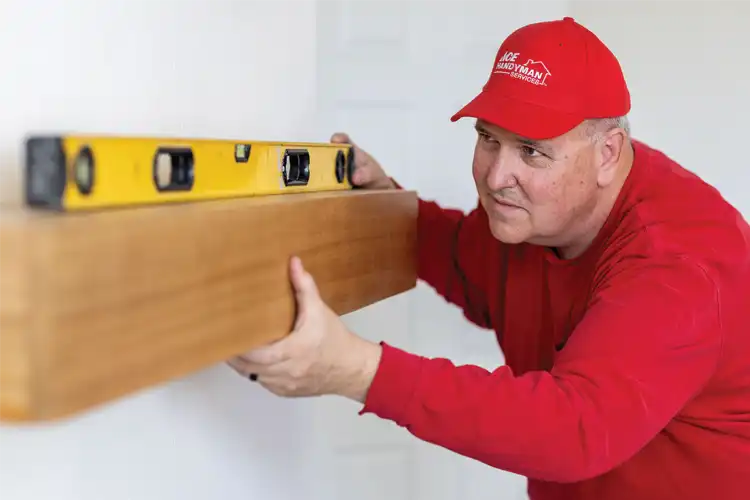 Cabinet install in Burlington, KY.
