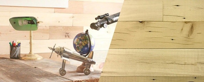 5" natural accent wall