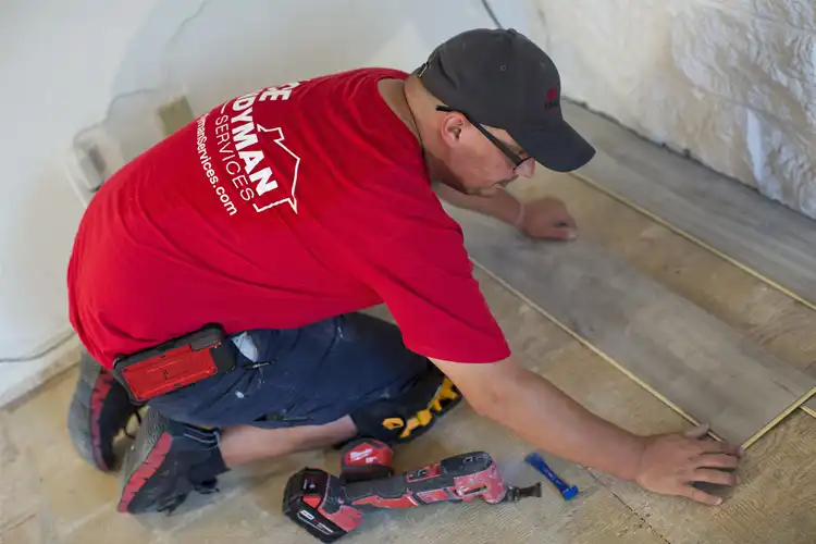 Installing floor in Ankeny, IA Installing floor in Ankeny, IA