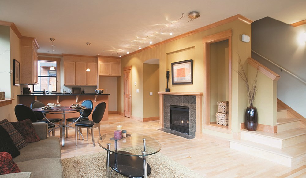 image of a living room and staircase