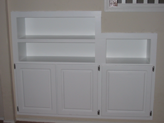 (After) Bookshelf. Wood work. Carpentry. Mansfield, TX