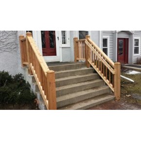 Replace railings and added handrails in South Minneapolis Replace railings and added handrails in South Minneapolis
