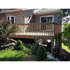 Rebuilt deck - added 50% more space and new stairs in Plymouth Rebuilt deck - added 50% more space and new stairs in Plymouth