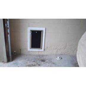 Hale pet door through block wall in Golden Valley Hale pet door through block wall in Golden Valley