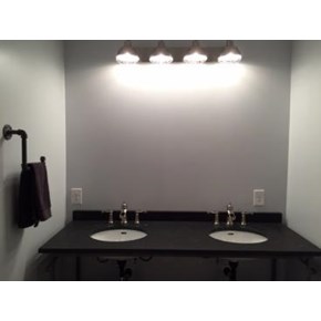 Updated Vanity and Lighting in Master Bath Renovation in Venetia, PA