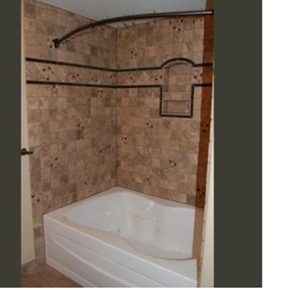 Bathroom shower/tub tile replacement in Highlands Ranch, Colorado