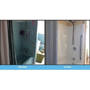 Ace Handyman Services Wilkes-Barre and Scranton Before and After Photos of Bathroom Remodel in Swoyersville, PA
