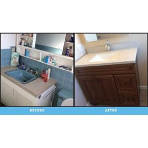 Ace Handyman Services Wilkes-Barre and Scranton Before and After Photos of Bathroom Remodel in Swoyersville, PA