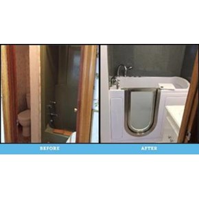 Ace handyman Services Wilkes-Barre and Scranton Before and After Photos of Bathroom Remodel in Plains, PA