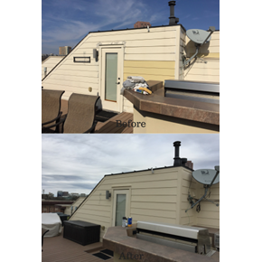 Before and After Roof Repainting