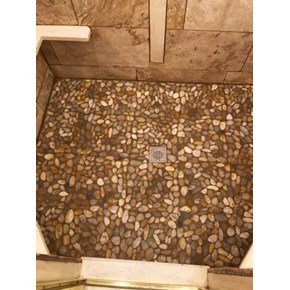 Shower tile work