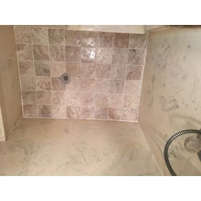 Shower tile work
