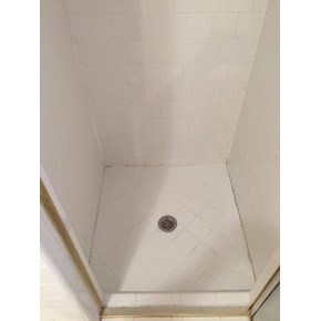 Before- shower grouting