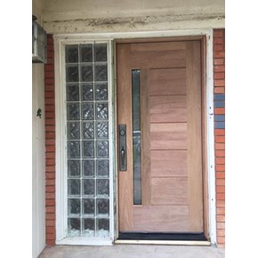 After picture: front door installation