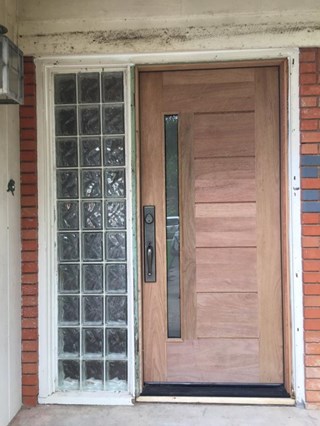After picture: front door installation