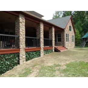 Custom carpentry work of installing decorative lattice at this home in Upper St Clair, PA