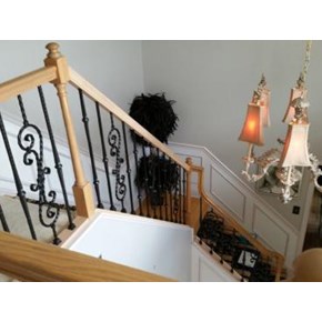 After photo of handrail installed in a customers home in Bridgeville, PA