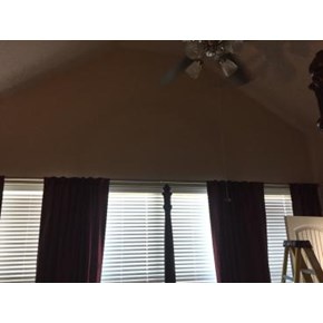 After: Customer wanted arched window to disappear