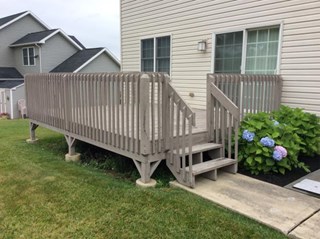 Before Photo of Deteriorated Pressure Treated Deck in Hanover Twp, PA