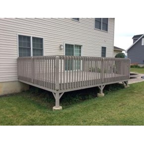 Ace Handyman Services Wilkes-Barre and Scranton Before Photo of Existing Deteriorated Deck in Hanover Twp, PA
