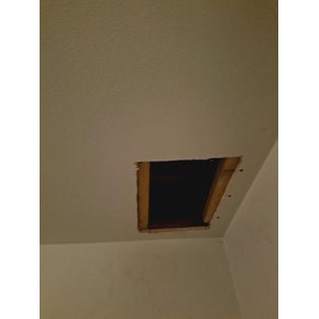Before picture of ceiling Drywall Repair, texture and paint in Lakewood, CO