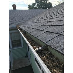 Gutter Topper, gutter covers in Wichita, KS (Before)
