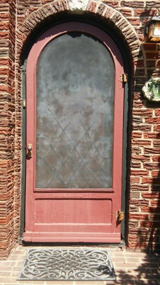 Wooden Screen Door in Wichita, KS (Before)