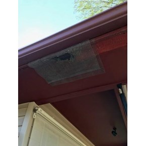 Soffit Repair and Exterior Trim Painting (Before)