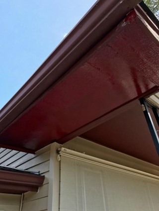 Soffit Repair and Exterior Trim Painting (After)