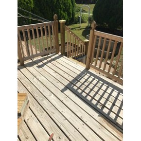 Deck Repairs and Staining (Before)
