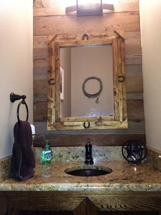 Rustic Powder Bathroom Wylie TX - After