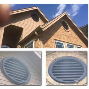 Gable vent repair