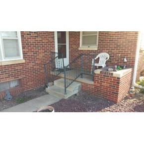 Porch Railing  in Derby Kansas (BEFORE)