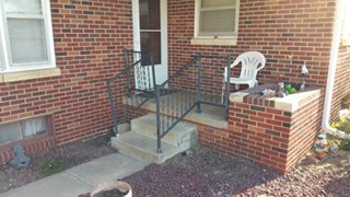 Porch Railing  in Derby Kansas (BEFORE)