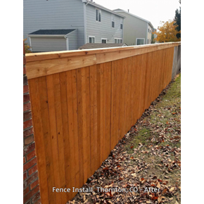 Fence Install, Thornton, CO - After