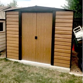 Build shed on slab in Lakewood CO