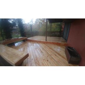 Ace Handyman Services removed rotten deck boards and installed new in Westerville, Ohio