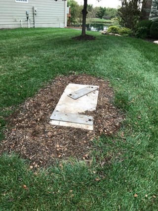 Yard Repair in Wichita Kansas (Before)