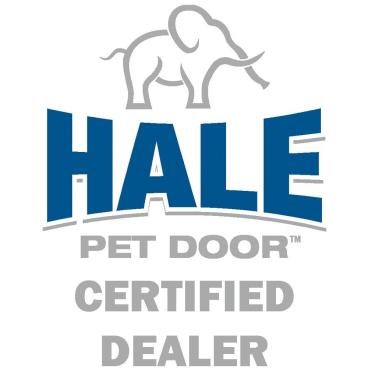 We are certified installers of Hale Pet Doors.