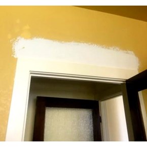 Before photo of drywall repair in Roxborough Park, CO