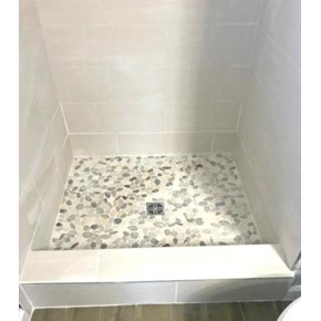 New Shower and custom poured Pan & Tile in Parker CO 80138