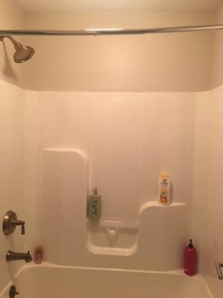Shower Door Install in Wichita Kansas- (Before)
