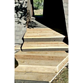 Part of massive deck and stair rebuild in Roxborough Park, CO