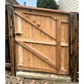 Custom built gate replacement in Parker, CO