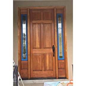 Completely re-stained and sealed door in Morrison, CO - After