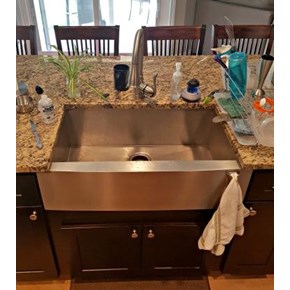 New install of undermount kitchen sink & faucet Morrison CO