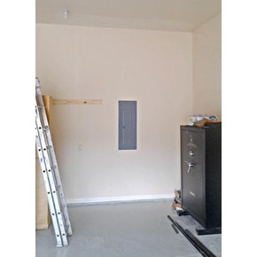 Remove and replace drywall for service pan panel in Franktown, CO-Before