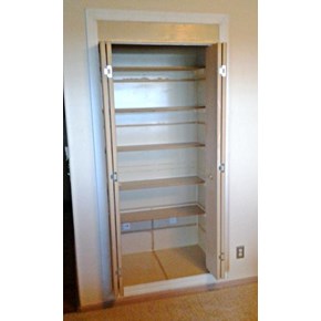 New efficient shelving, height increased, & a door addition in Sedalia CO 80013