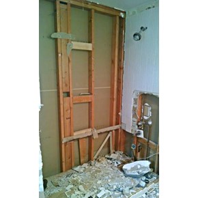 Demo old tub shower in Franktown CO 80116