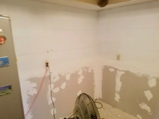 Houston Storm Damage Kitchen Rebuild - Before